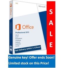 Επαγγελματικό λογισμικό του Microsoft Office 2013 υπέρ συν το λιανικό πακέτο + τυποποιημένη γνήσια άδεια