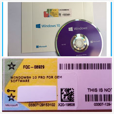 Παράθυρα 10 υπέρ κιβώτιο DVD cOem λογισμικού με την άδεια coa, σε απευθείας σύνδεση ενεργοποίηση