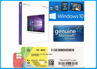 το τριανταδυάμπιτο/εξηντατετράμπιτο Microsoft Windows 10 υπέρ λογισμικού λιανικό κλειδί cOem προϊόντων αδειών κιβωτίων σφαιρικό