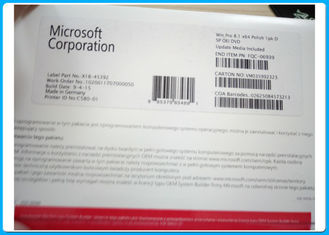 Microsoft Windows 8,1 - πλήρες πακέτο cOem έκδοσης τριανταδυάμπιτο και εξηντατετράμπιτο ΟΛΟΚΑΙΝΟΥΡΓΙΟ πολωνικό