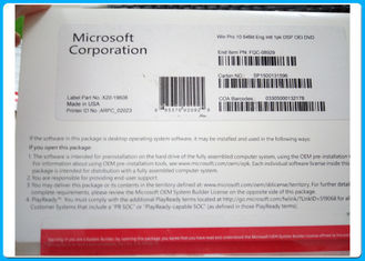 Microsoft Windows 10 επαγγελματική εξηντατετράμπιτη πλήρης ΓΝΉΣΙΑ ΒΑΣΙΚΉ DVD έκδοσης σύνδεση ηλεκτρονικού ταχυδρομείου cOem