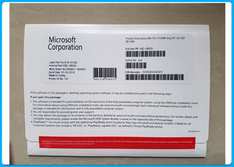 Σε απευθείας σύνδεση λογισμικά 10 επαγγελματική τριανταδυάμπιτη εξηντατετράμπιτη άδεια Sticke του Microsoft Windows ενεργοποίησης COA