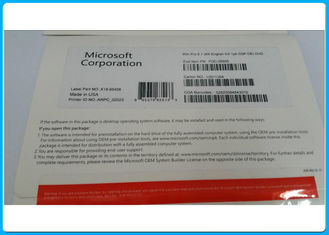 το τριανταδυάμπιτο εξηντατετράμπιτο Microsoft Windows 8.1 υπέρ πακέτο DVD για το πακέτο cOem λογισμικού παραθύρων