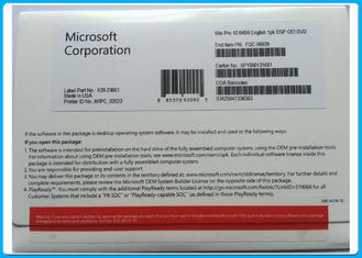 Το γνήσιο σφραγισμένο Microsoft Windows 10 υπέρ λογισμικό εξηντατετράμπιτο DVD με την άδεια cOem