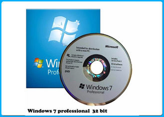 Microsoft Windows 7 επαγγελματική υπέρ SP1 εξηντατετράμπιτη άδεια ολογραμμάτων DVD COA