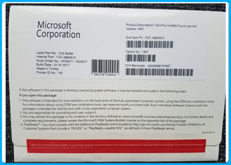 Αγγλική εκδοχή Microsoft Windows 10 υπέρ κλειδί cOem αδειών λογισμικού 32/64bit γνήσιο