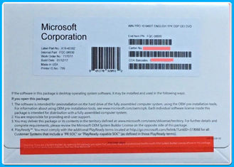 Το γνήσιο Microsoft Windows 10 υπέρ εξηντατετράμπιτη υπέρ DSP OEI DVD έκδοση 1709 32 λογισμικό cOem